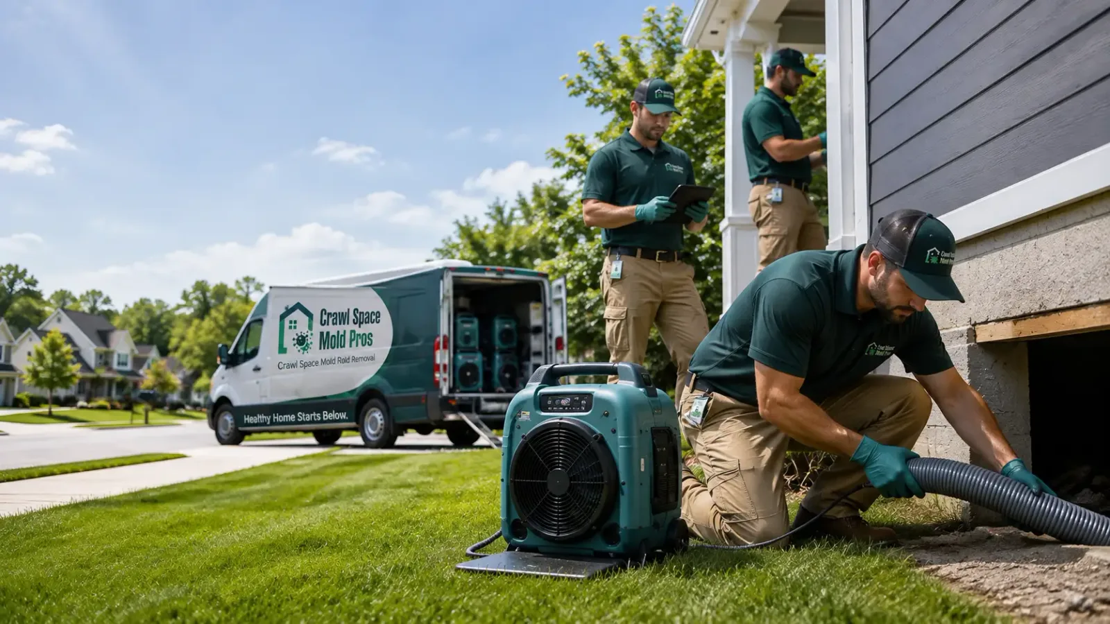 Crawl Space Mold Removal in Oostburg, WI